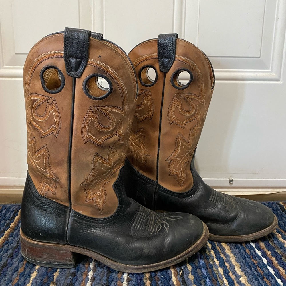 Womens Two-Tone Western Cowboy Boots